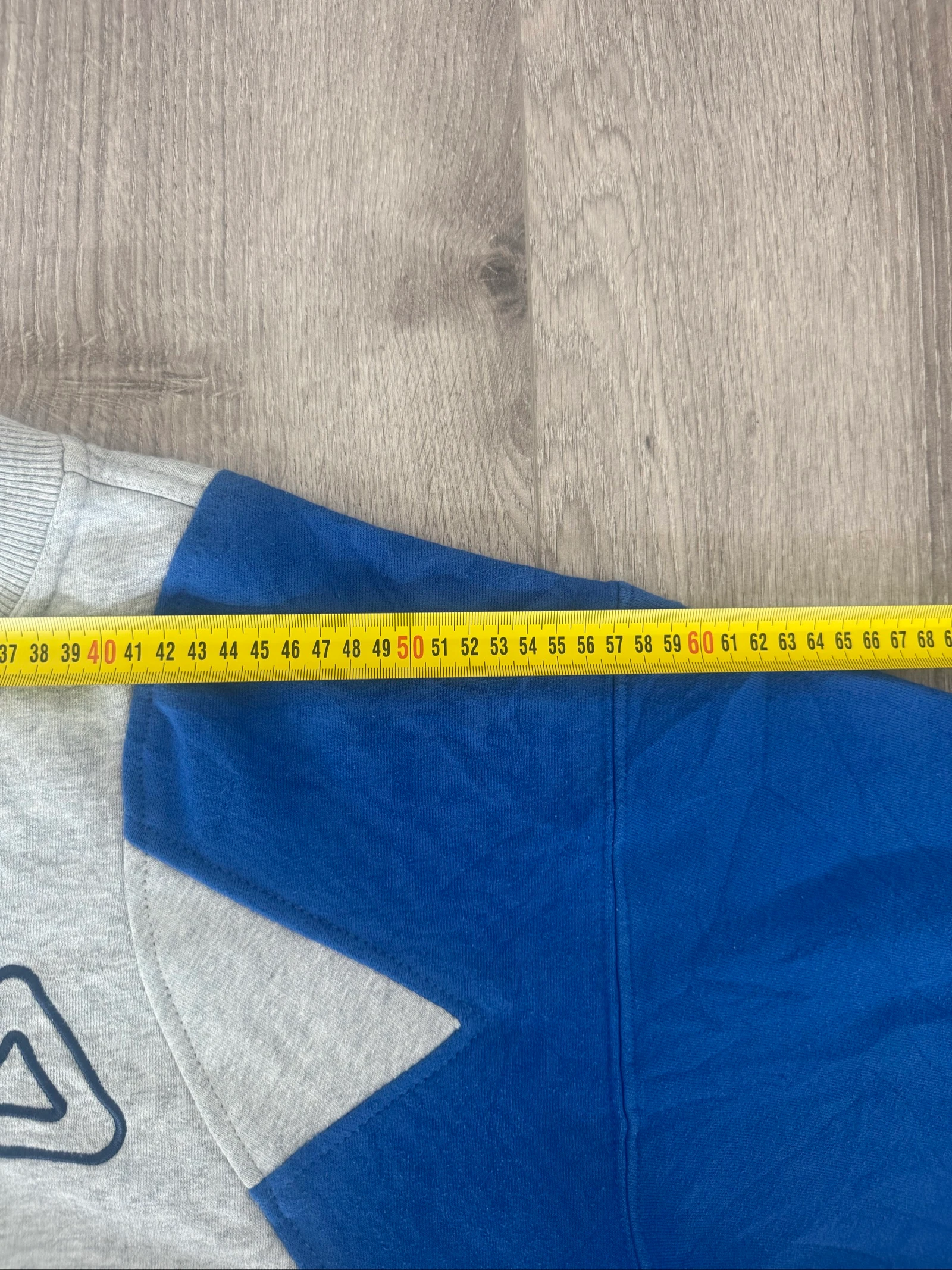 FILA Vintage Colorblock Sweatshirt M Blue Grey Crewneck 90s Streetwear Unisex – photo 8